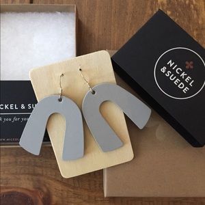 nickel & suede Jewelry - Nickel & Suede new gray earrings! nickel & suede Jewelry - Nickel & Suede new gray earrings!